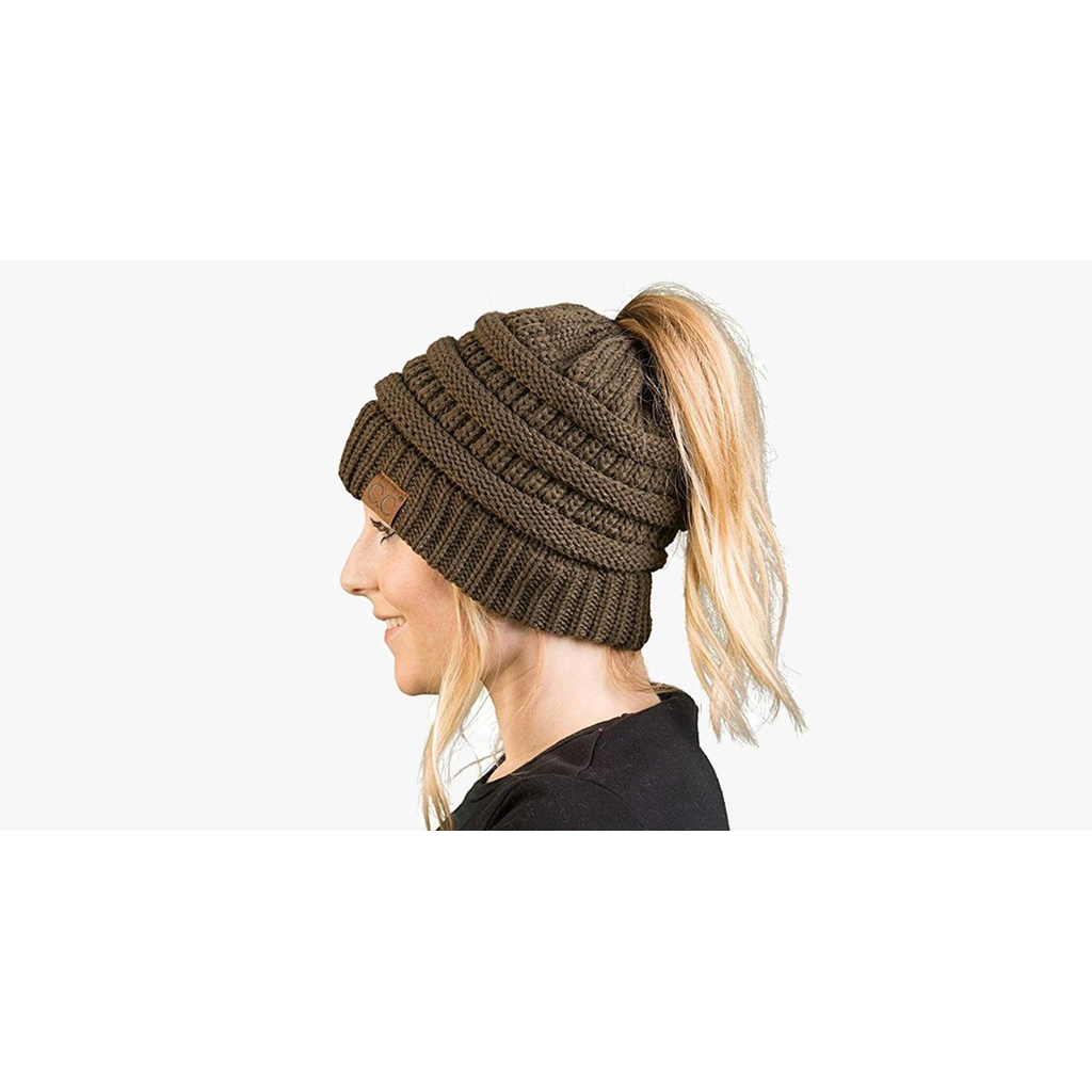 Soft Knit Ponytail Beanie (USA)