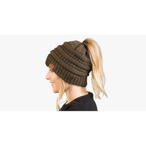 Soft Knit Ponytail Beanie (USA)